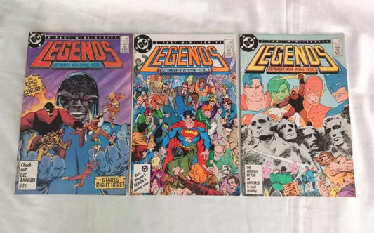 Legends #1 2 & 3 DC Comics 1986