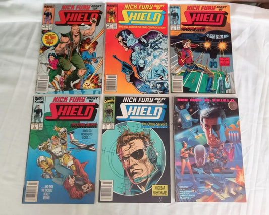 Nick Fury Agent Of Shield Marvel Comics 1988-89 #4 6 7 8 9 & Book 6