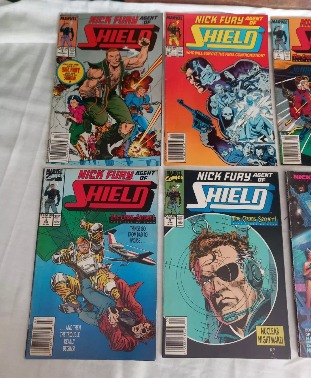 Nick Fury Agent Of Shield Marvel Comics 1988-89 #4 6 7 8 9 & Book 6