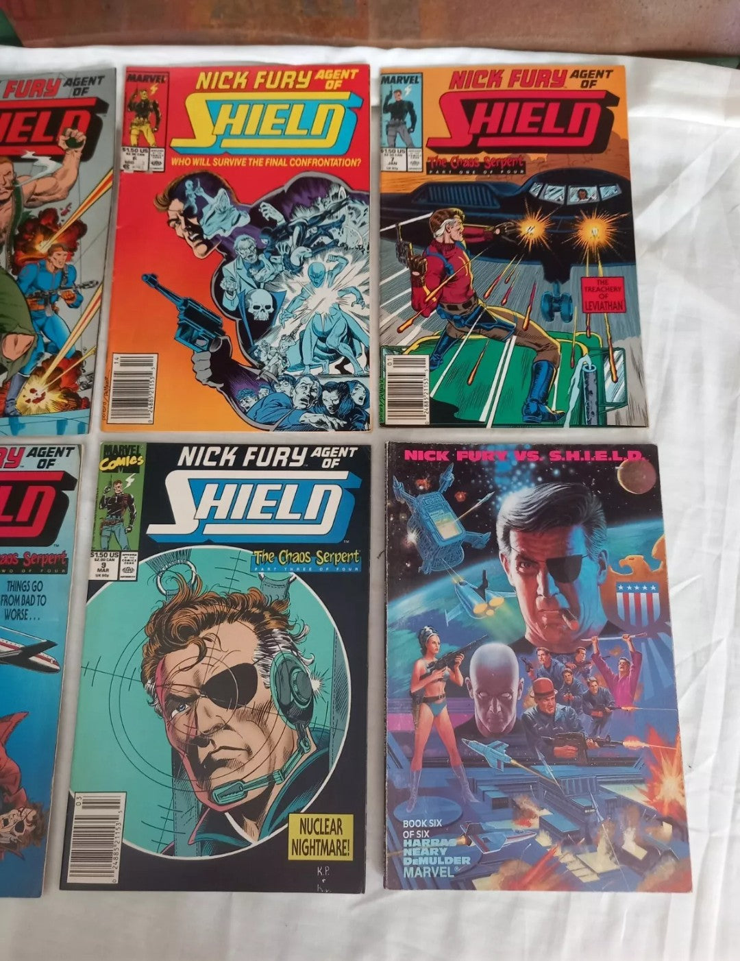 Nick Fury Agent Of Shield Marvel Comics 1988-89 #4 6 7 8 9 & Book 6