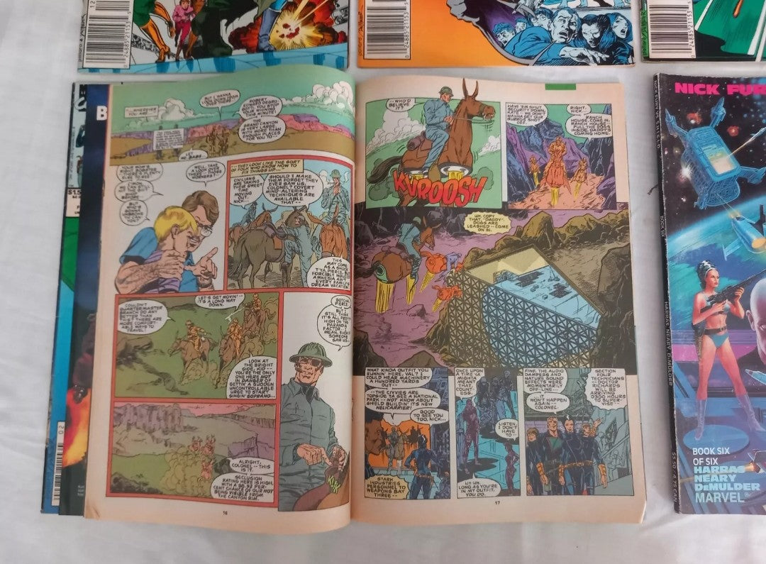 Nick Fury Agent Of Shield Marvel Comics 1988-89 #4 6 7 8 9 & Book 6