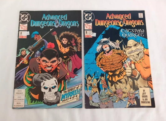 DC Comics Advanced Dungeons & Dragons #8 and 10 1989