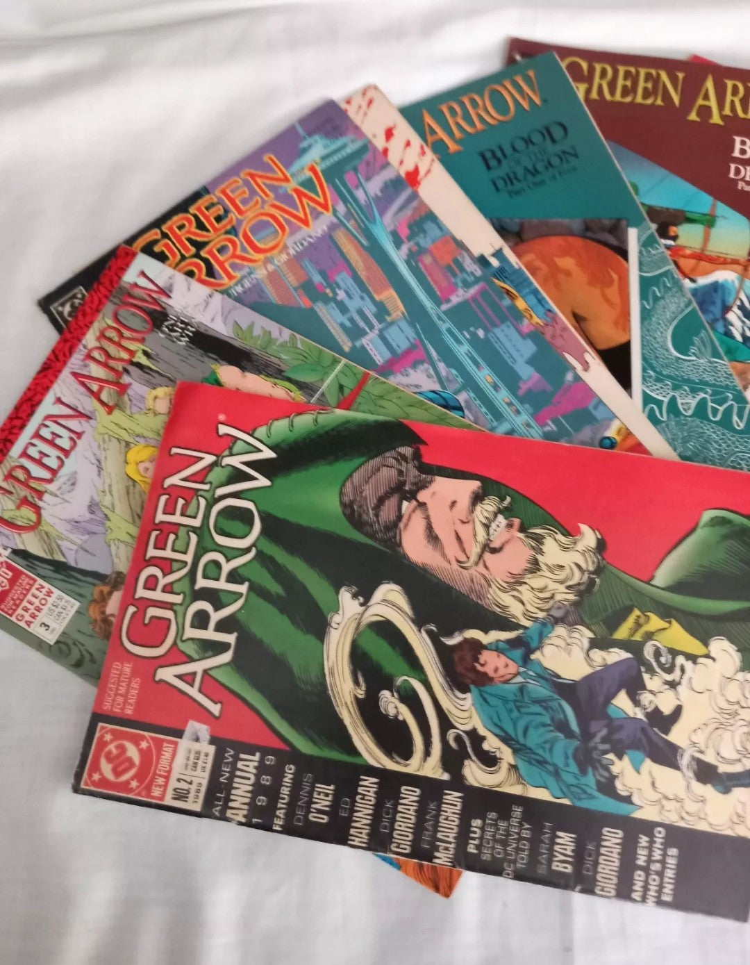 Green Arrow DC Comics 1988 #13 20-26 28-31 & Annuals 2 and 3 1989 Job Lot