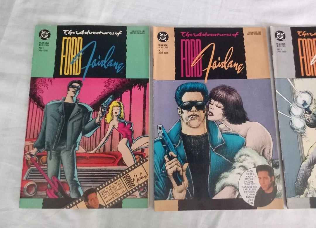 The Adventures Of Ford Fairlane DC Comics 1990 #1 - 4 First Issue 2 3