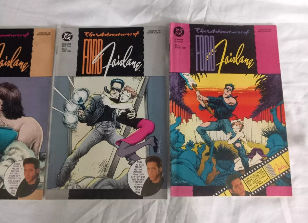 The Adventures Of Ford Fairlane DC Comics 1990 #1 - 4 First Issue 2 3