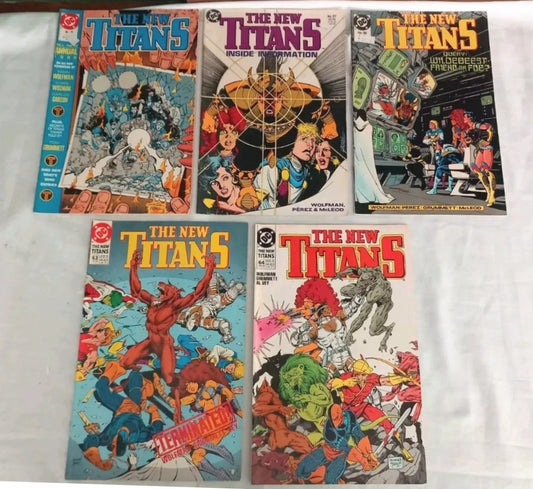 The New Titans #57 59 63 64 Annual #5 DC Comics 1989
