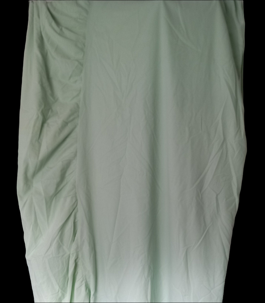 1980s Double Bed Mint Green Valance Sheet