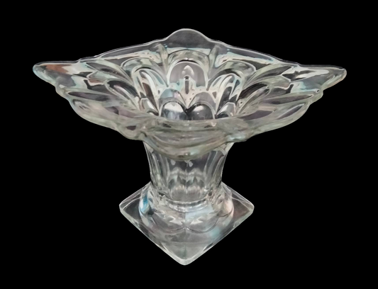 Art deco Bagley clear glass Salisbury vase