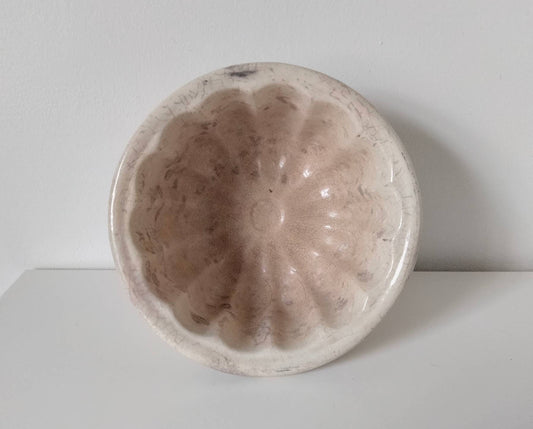 Antique Victorian Ceramic Jelly Aspic Blancmange Pie Mould