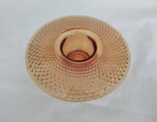 Art Deco Jobling Amber Glass Posy Vase