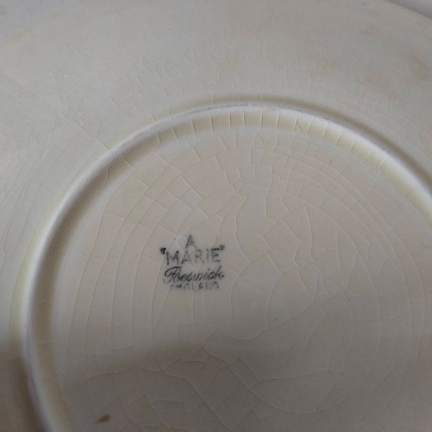 1950s mid century A Marie Beswick cake plate with pink & blue floral pattern