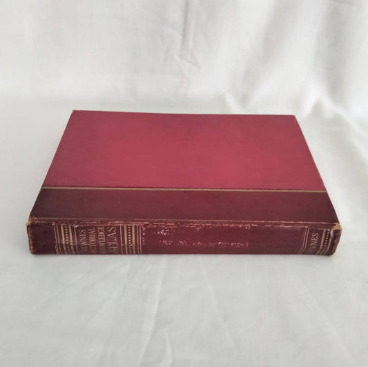 Vintage book Newnes Pictorial Knowledge Atlas with colour maps & illustrations