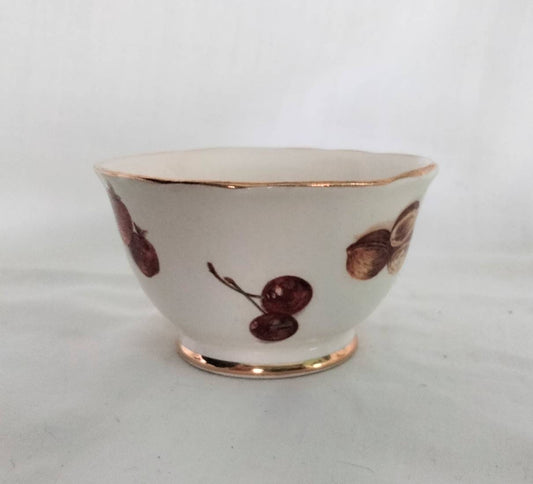 Crown Devon Fruit & Nut Pattern Sugar Bowl