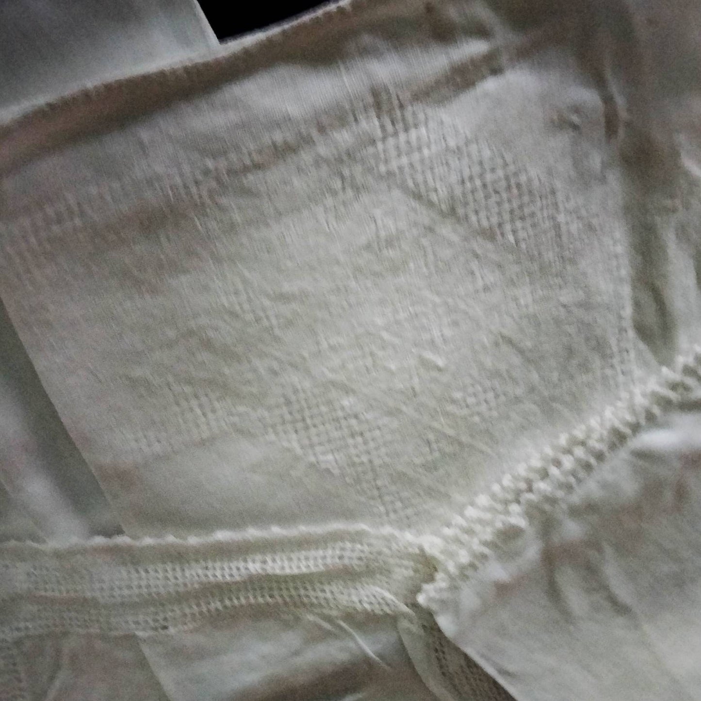 Lot of 7 Edwardian white jacquard doilies, cloths & mats