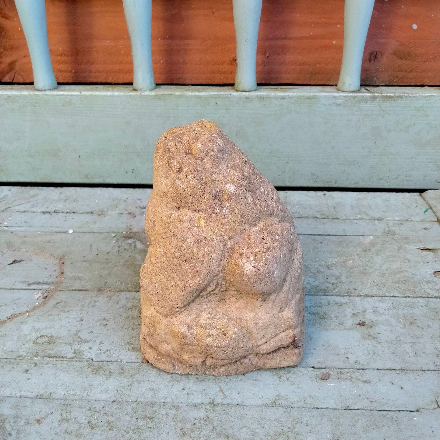 1970s concrete frog garden statue