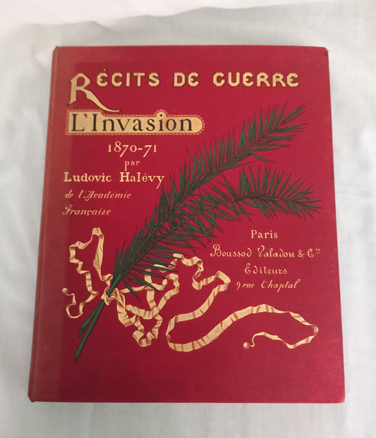Collectable French Victorian Book Recits De Guerre War Stories Fully Illustrated