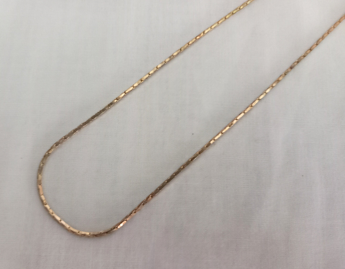 1980s goldtone snake chain necklace & bracelet set