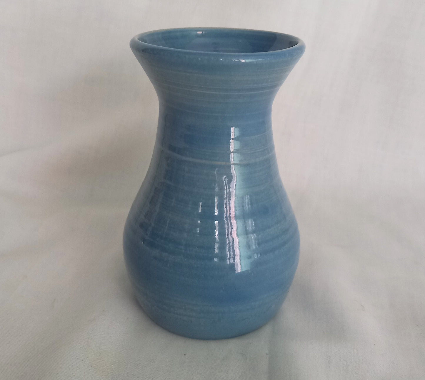 Mid Century The Willows Pottery Blue Studio Pottery Vase 4.25"