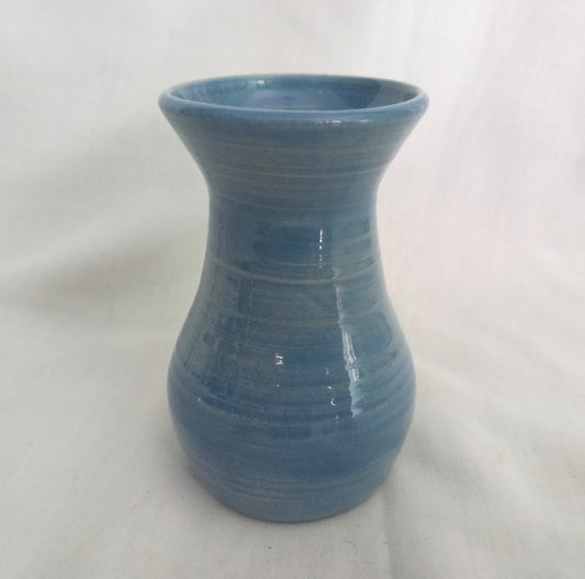 Mid Century The Willows Pottery Blue Studio Pottery Vase 4.25"