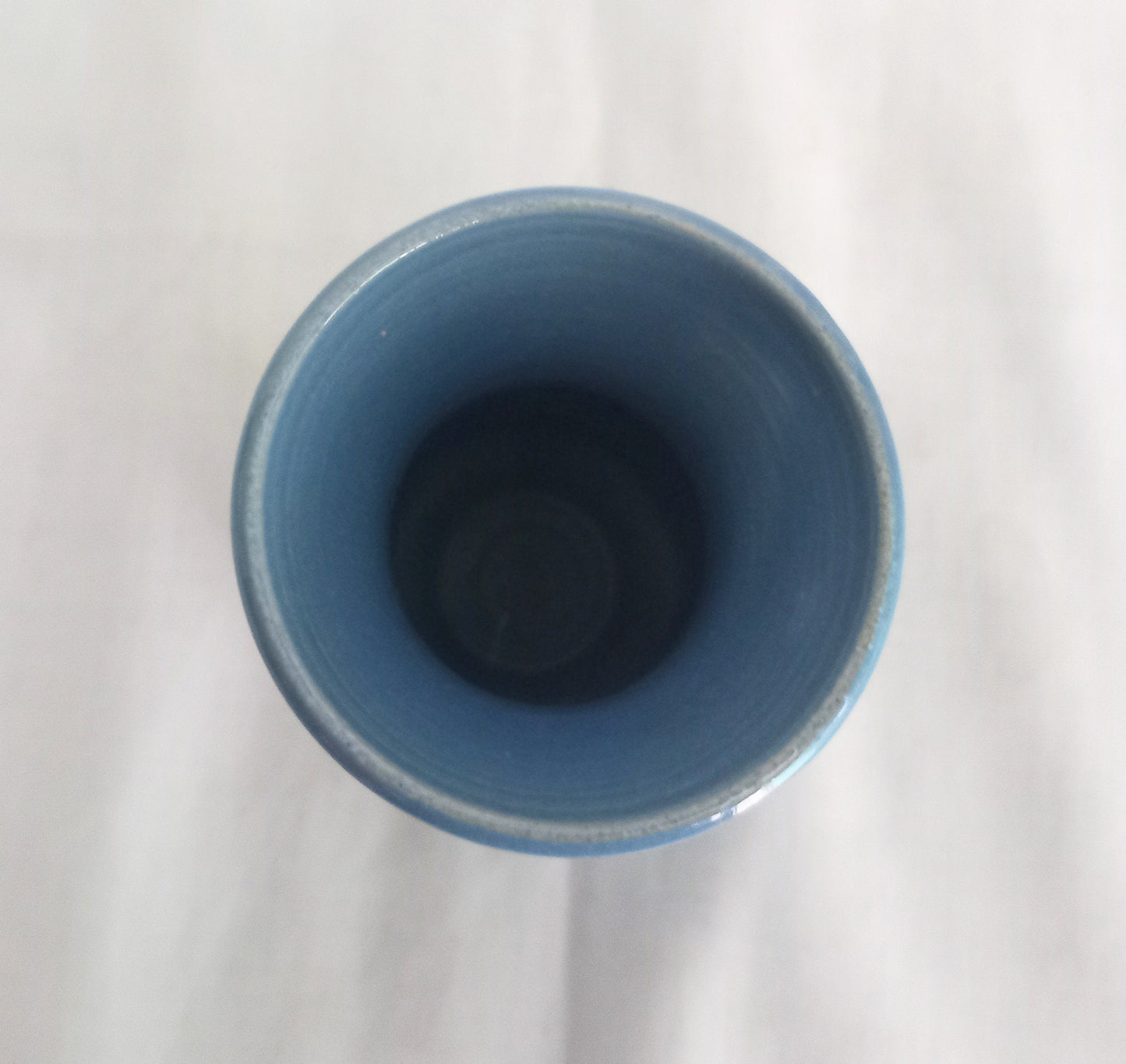 Mid Century The Willows Pottery Blue Studio Pottery Vase 4.25"