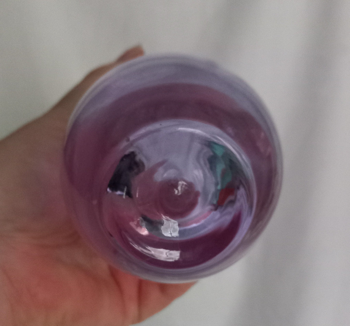 Mid century Caithness purple Neodymium glass vase