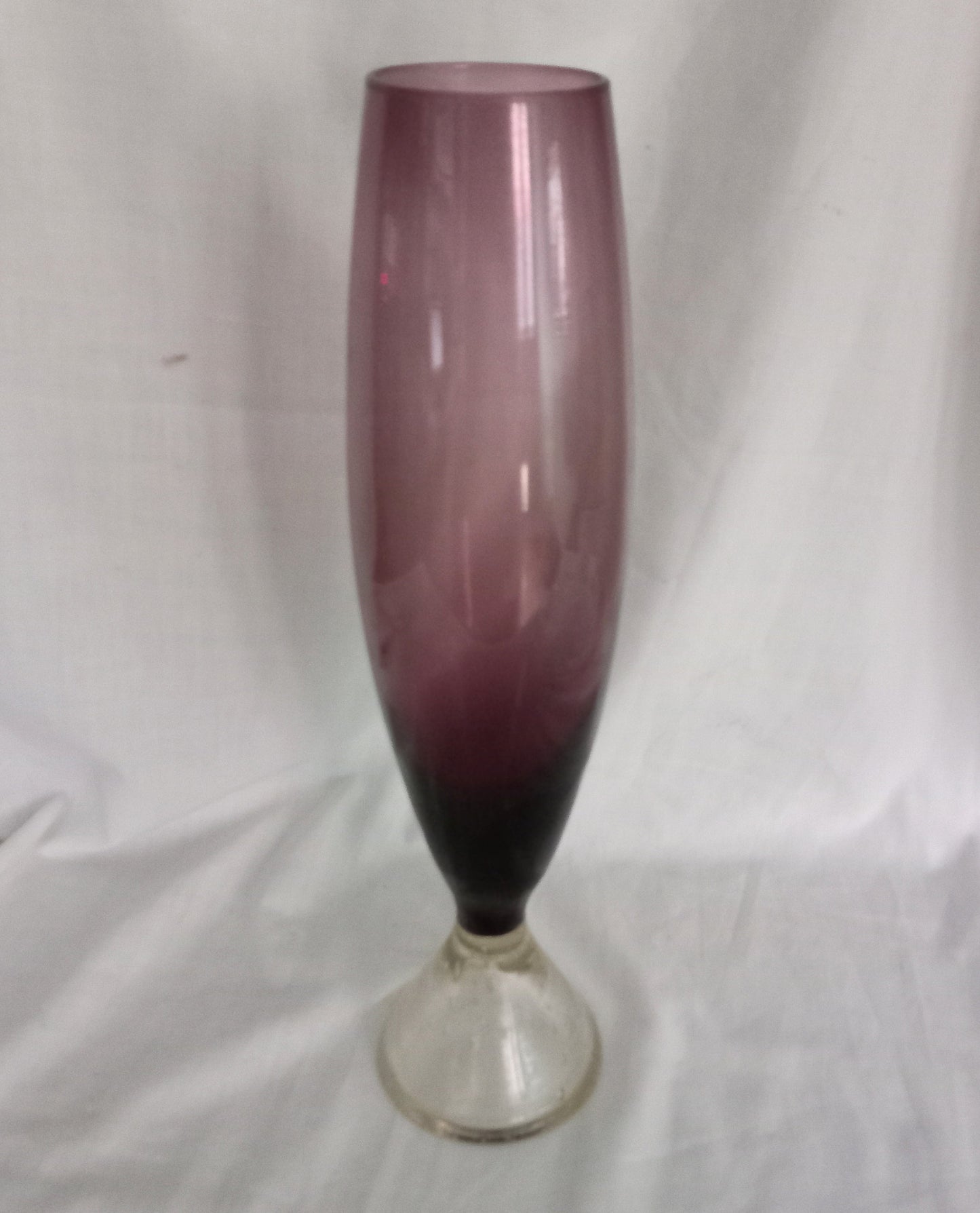 Mid Century Scandinavian Aseda Purple glass vase