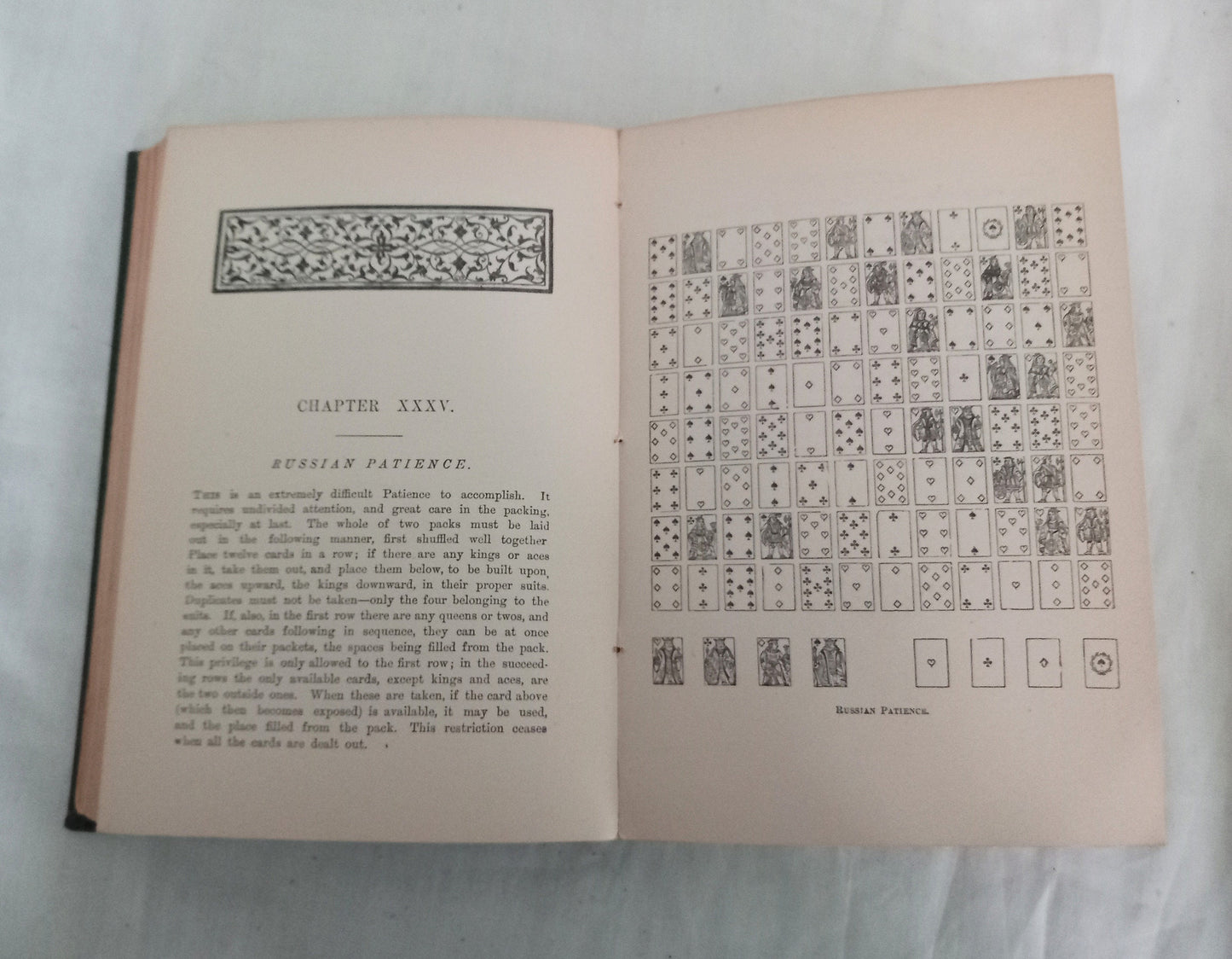 Antique Edwardian Book Games of Patience By Miss Whitmore Jones