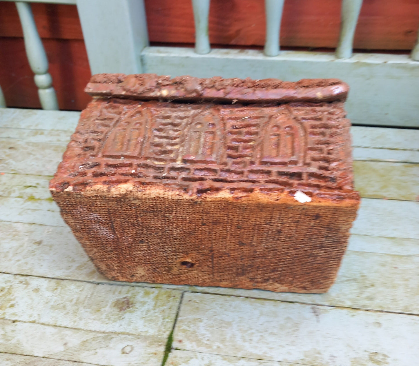 Hand Made Clay Chapel Garden Statue
