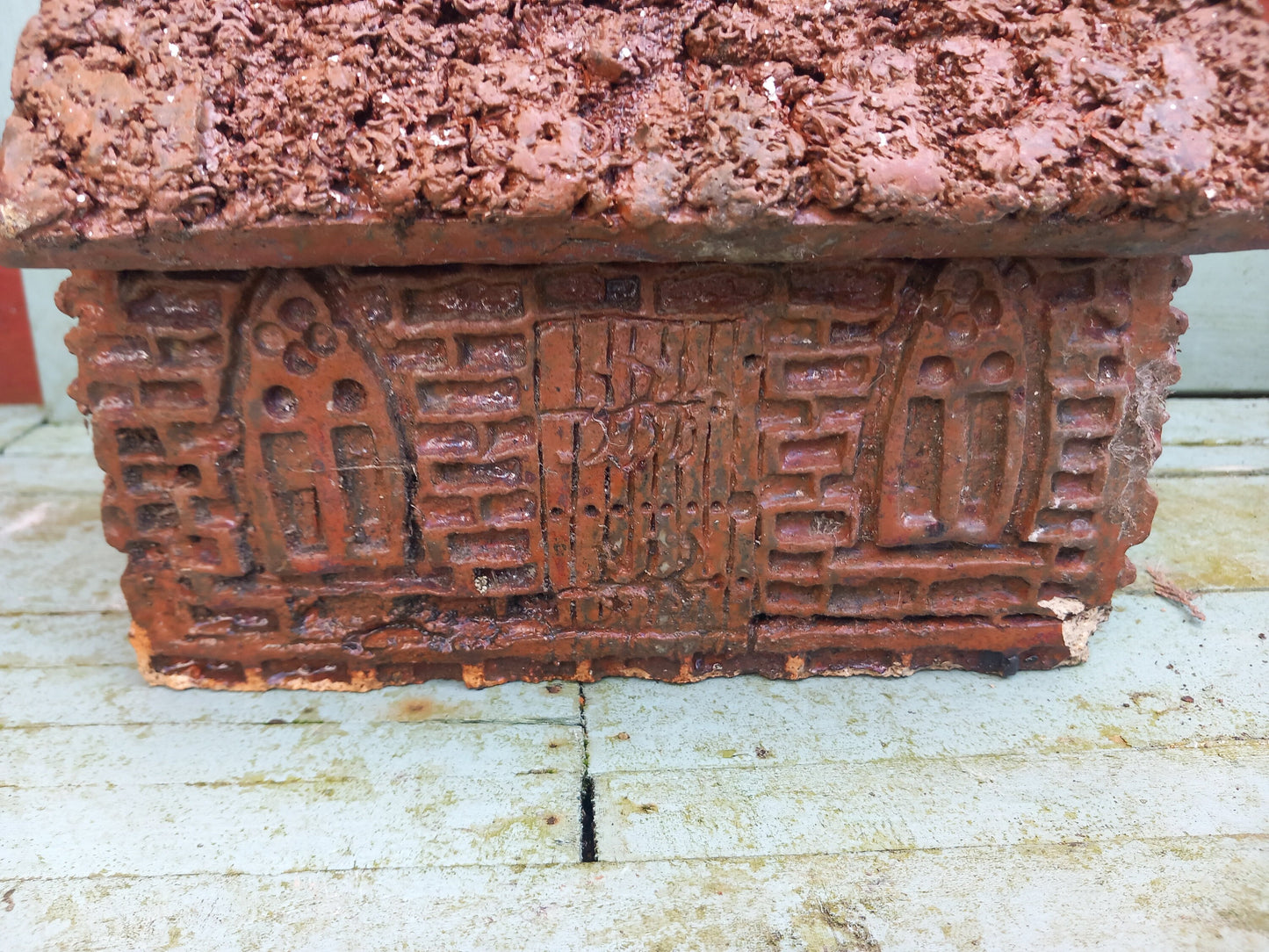 Hand Made Clay Chapel Garden Statue