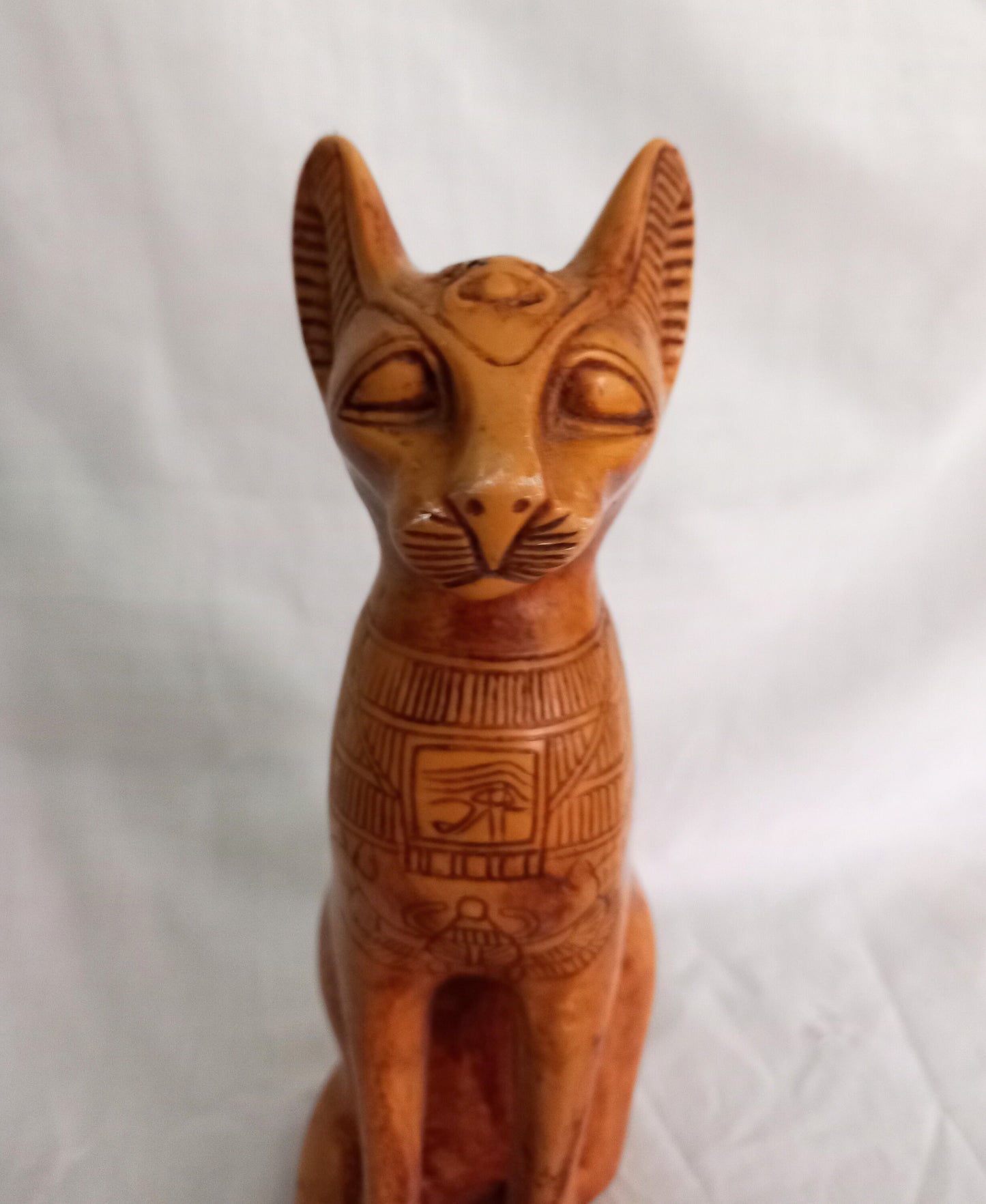 Large Resin Seated Cat Egyptian Pharaoh Bast Statue
