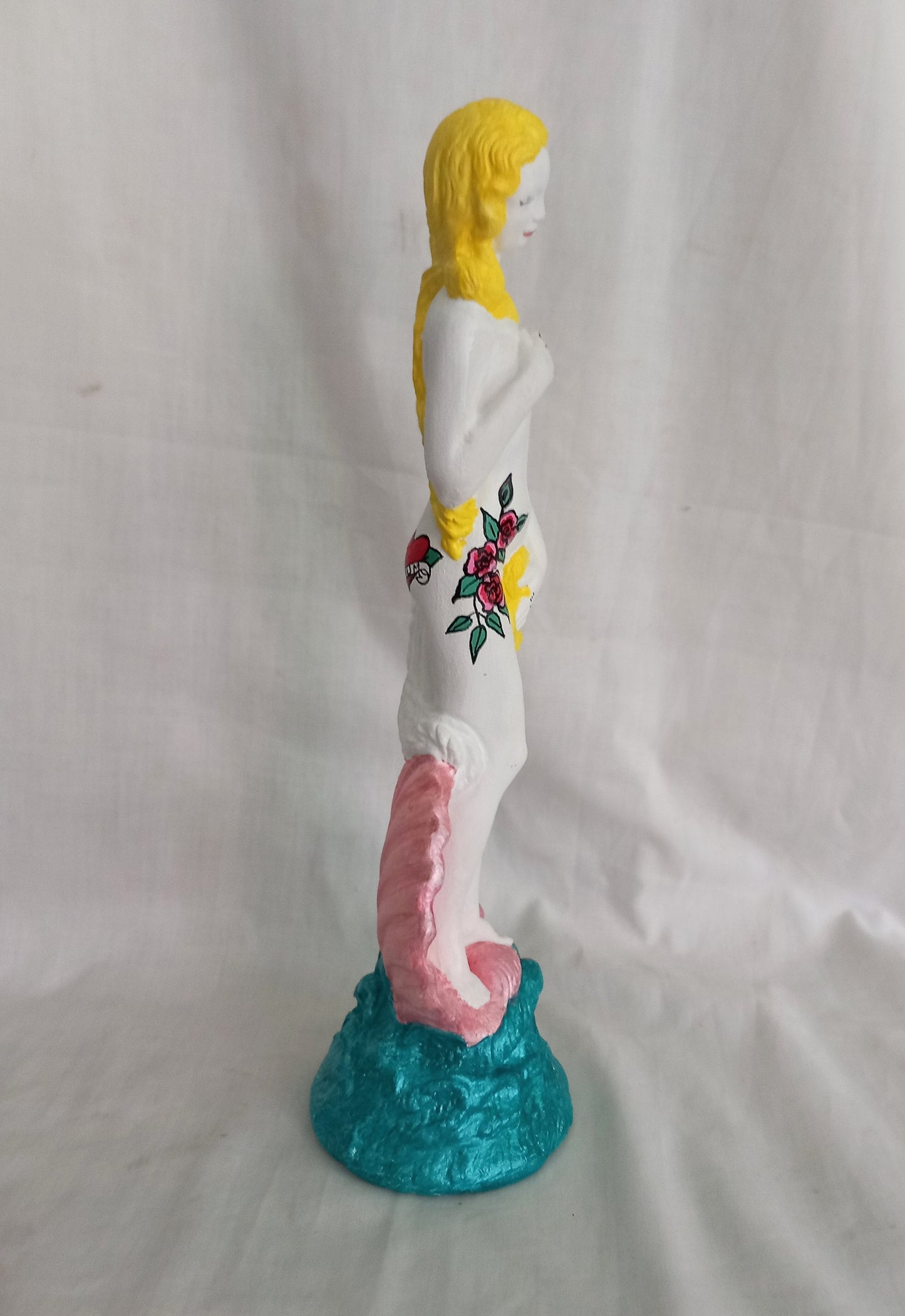 Hand Painted Pop Art Tattooed Venus Statue Figure