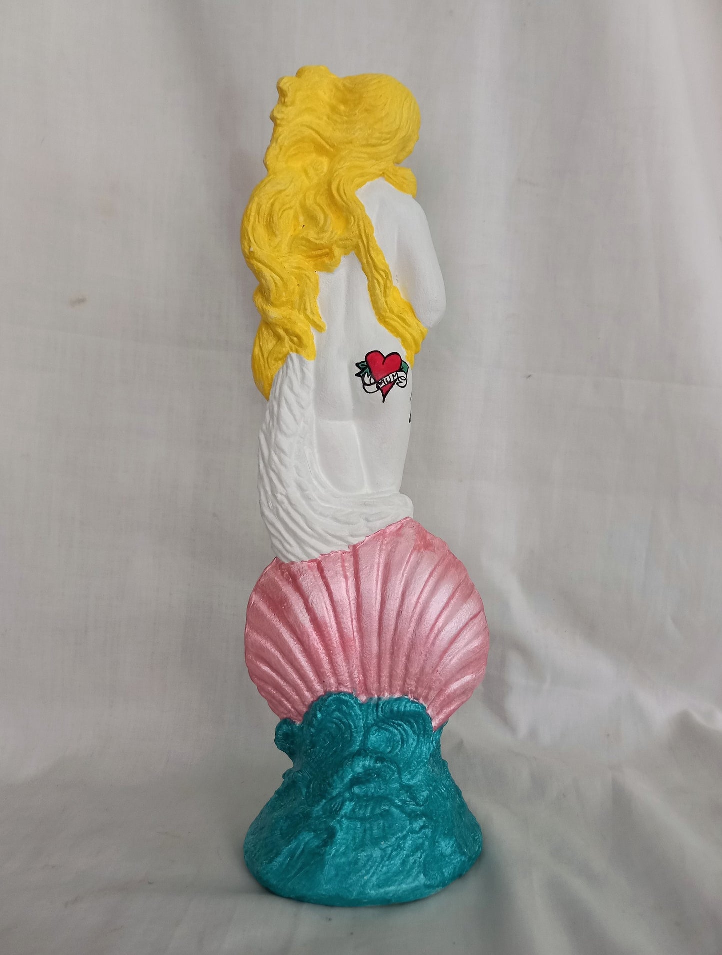 Hand Painted Pop Art Tattooed Venus Statue Figure