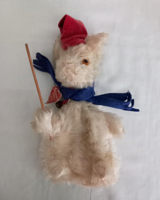 C1950s Pedigree Pets Plush Teacher Bear Hand Puppet