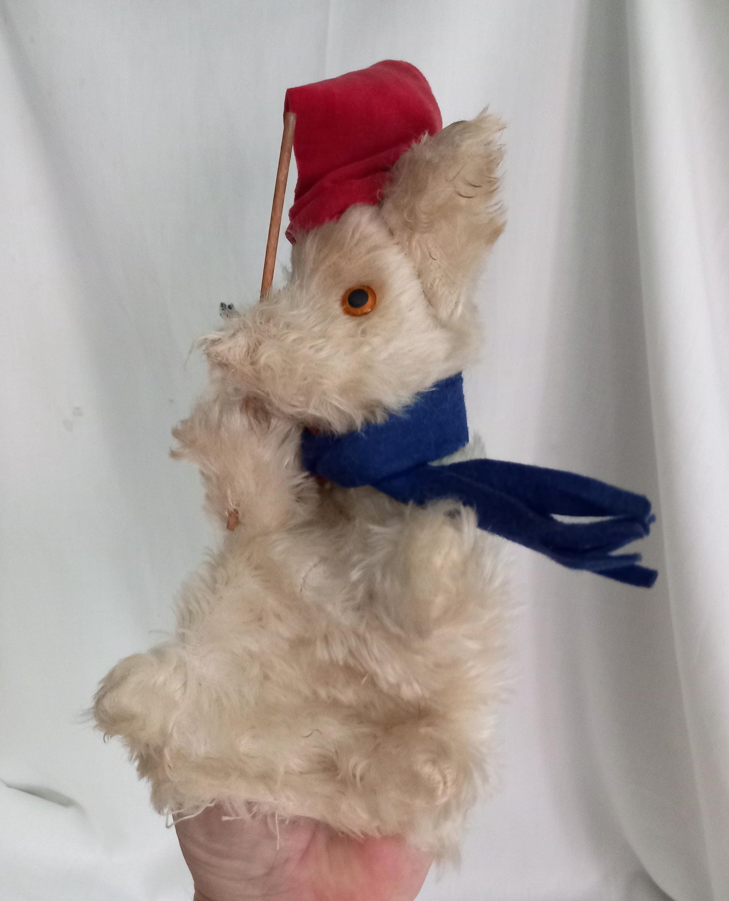 C1950s Pedigree Pets Plush Teacher Bear Hand Puppet