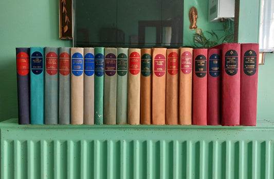 18 vintage 1950s Companion Book Club Colourful Books Shelf Filler