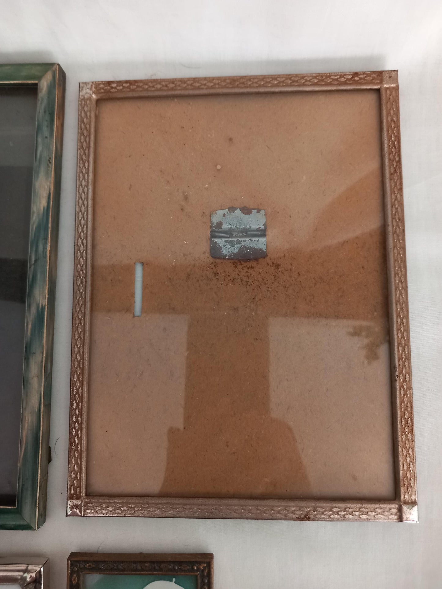 Lot Of 4 Vintage Picture Frames Art Deco, Wood & Metal