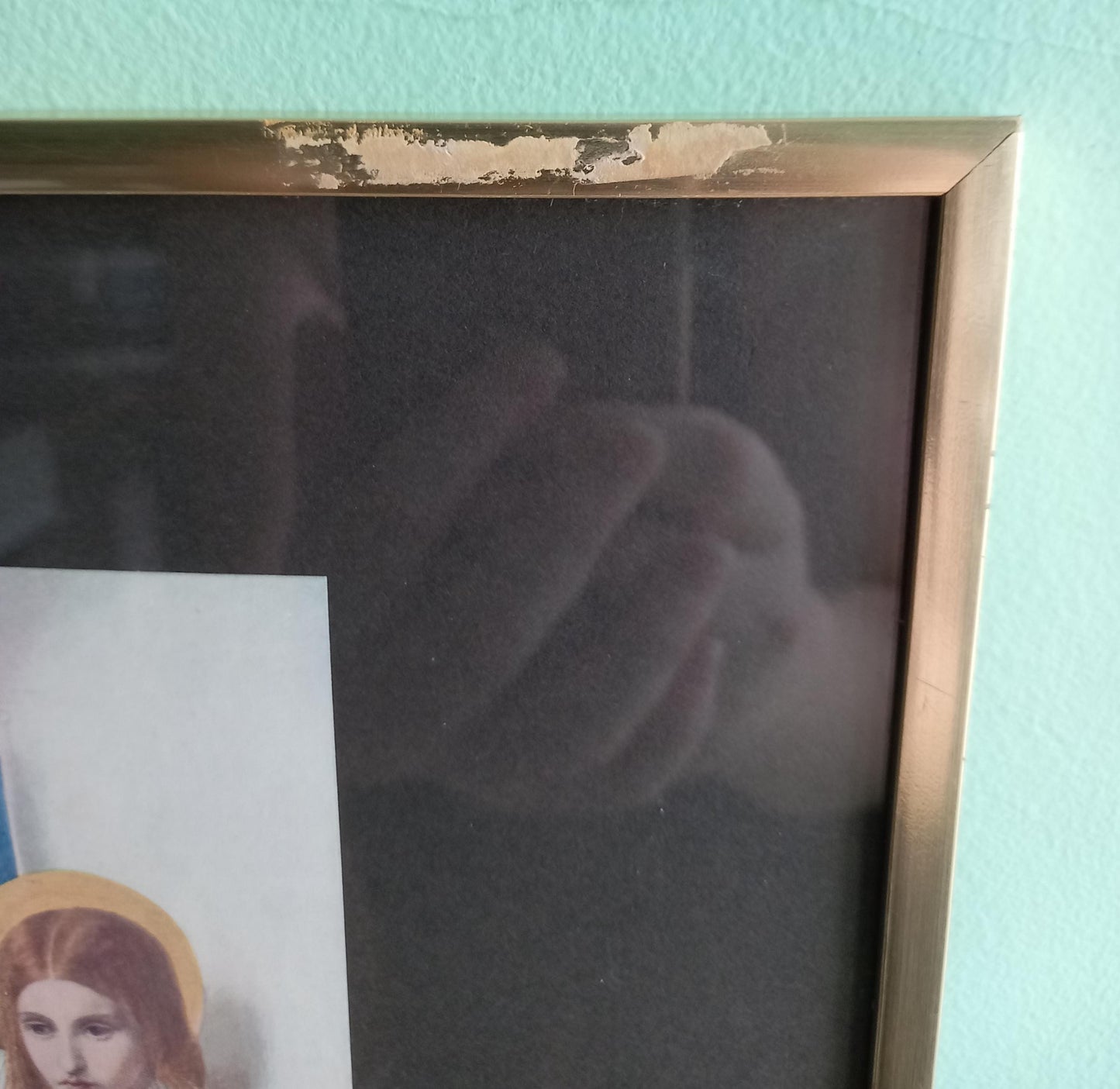 Framed Edwardian Print 'Ecce Ancilla Domini' By Rossetti Pre-Raphaelite