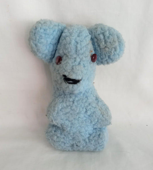 Hand made c1960s blue teddy bear stuffed toy