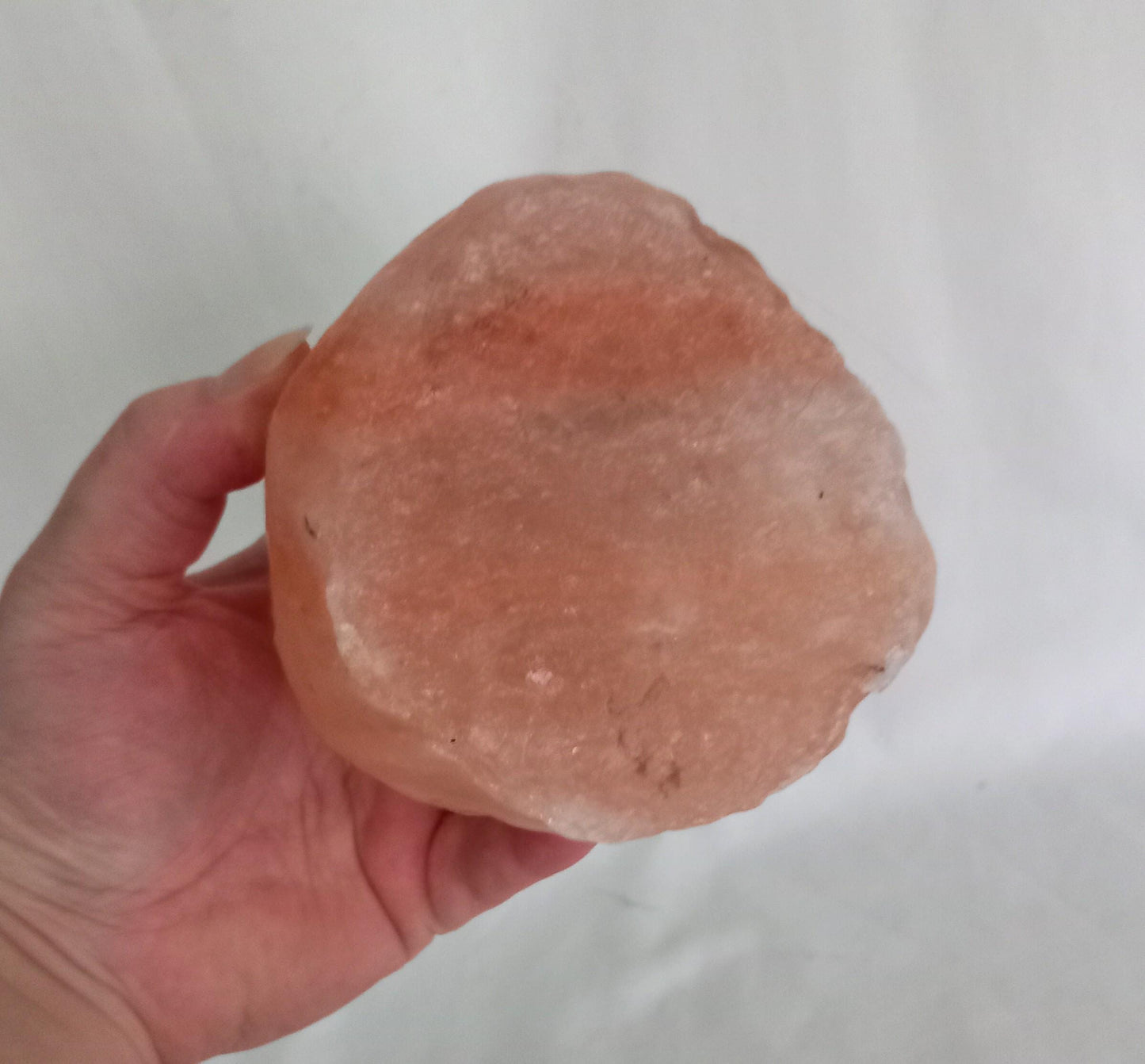 Pink Himalayan rock salt tea light candle holder 4"