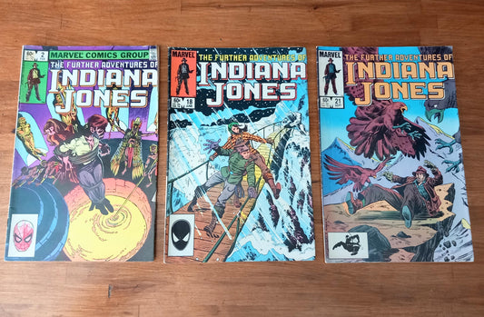The Further Adventures Of Indiana Jones Marvel Comics 1992 #2 18 and 21