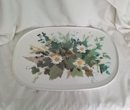 1980s Winfield Flora flower design melamine serving tray