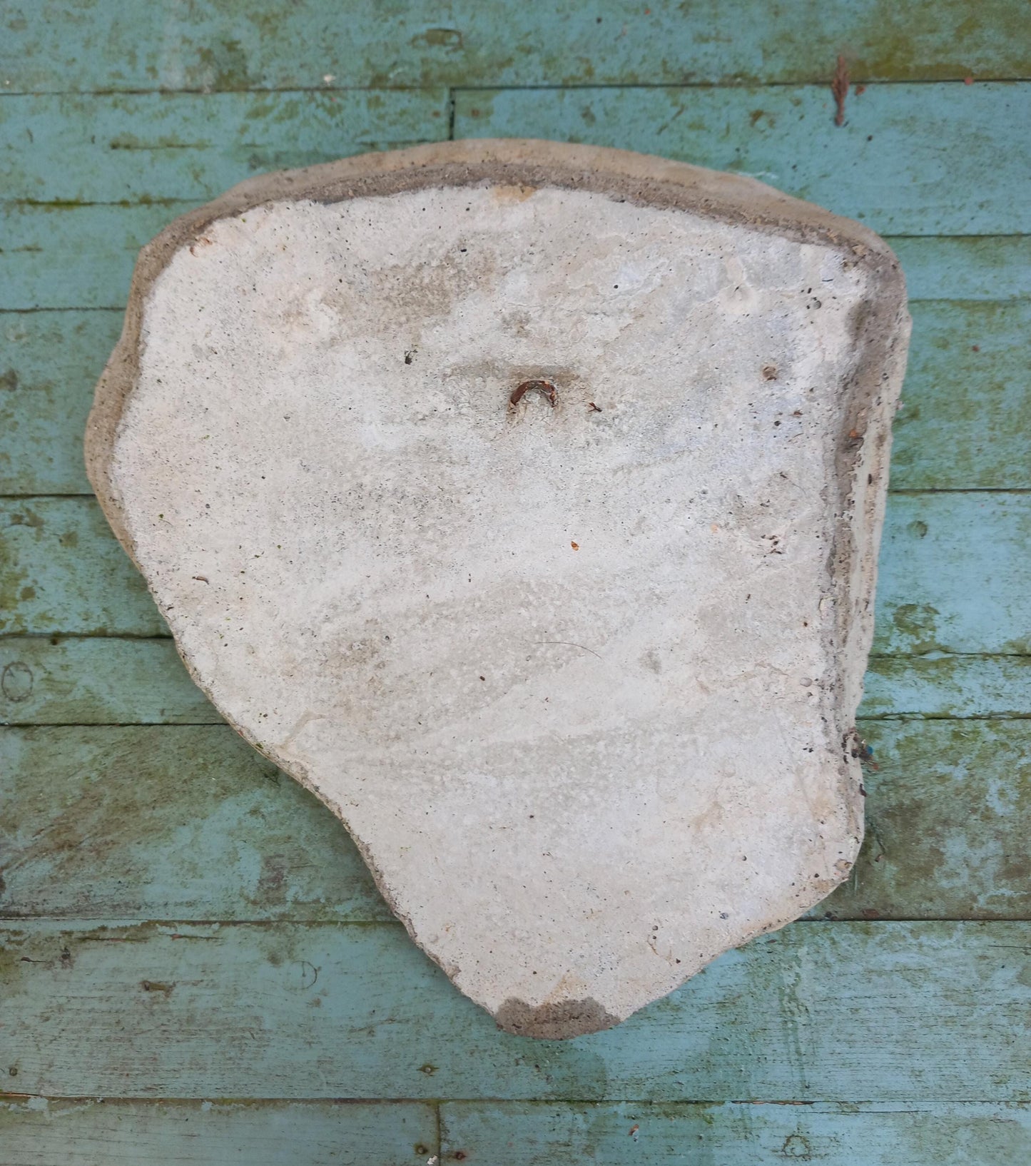 late 20th century concrete garden wall pocket in Art Nouveau lady's head design