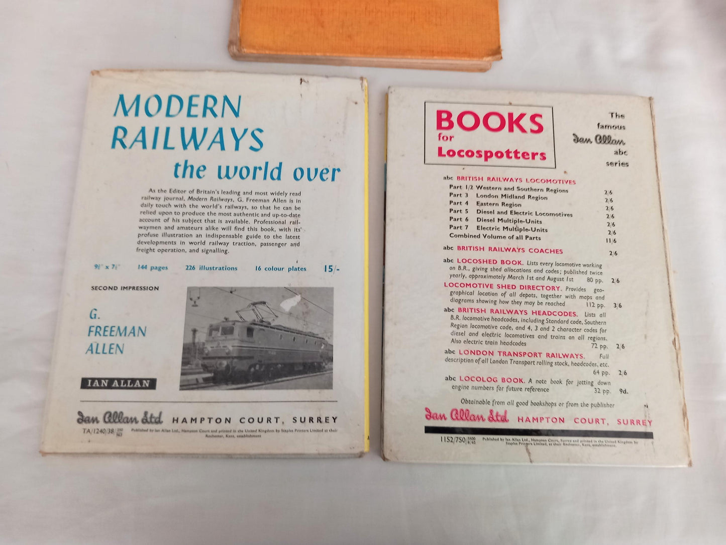 Locospotter's Annual 1963, Trains Annual 1958 & 1964, illustrated