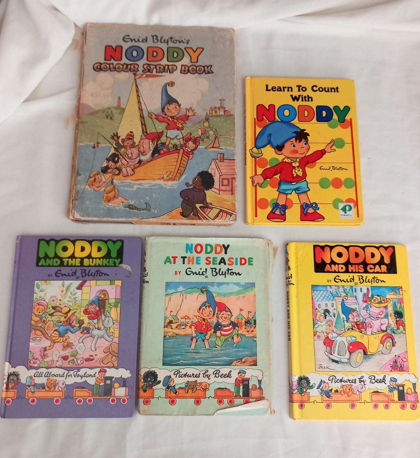 5 1950s/60s Noddy hardback illustrated children's books