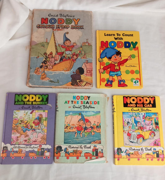 5 1950s/60s Noddy hardback illustrated children's books