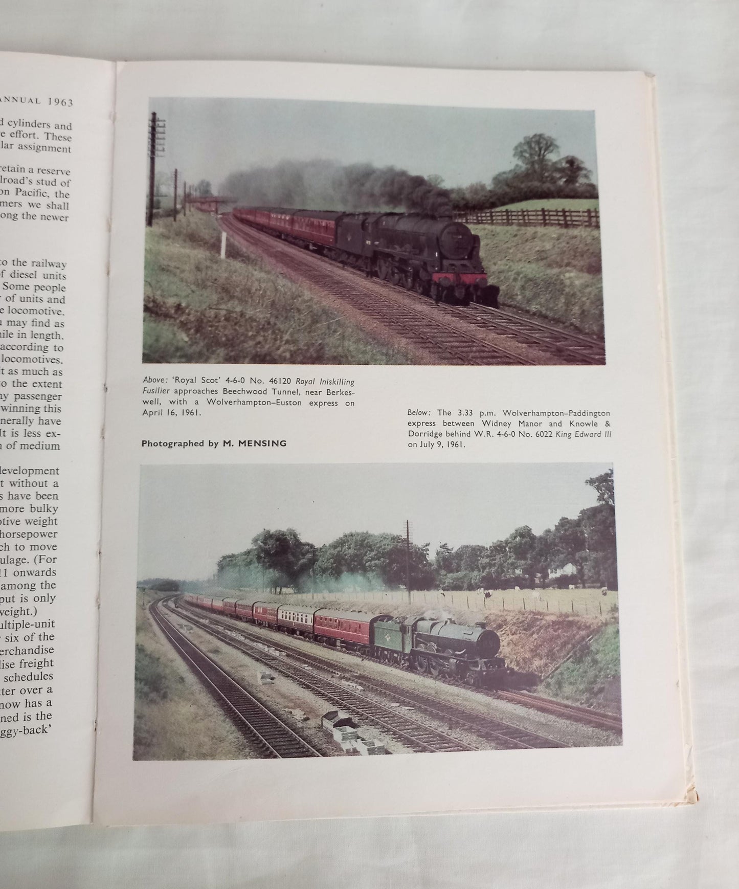 Locospotter's Annual 1963, Trains Annual 1958 & 1964, illustrated