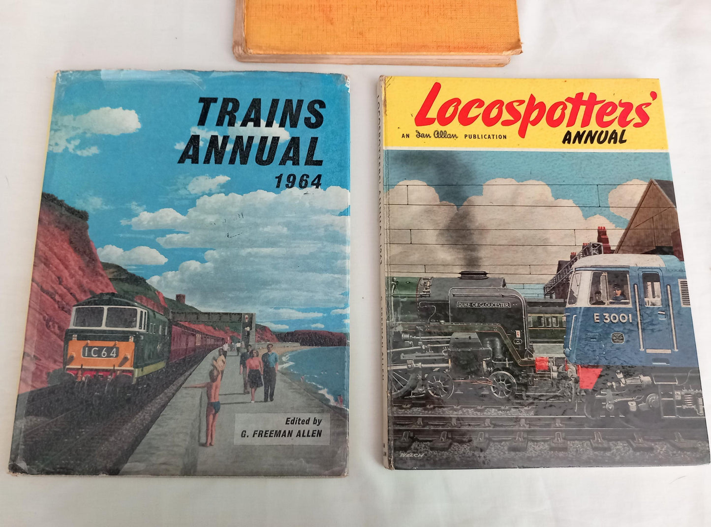 Locospotter's Annual 1963, Trains Annual 1958 & 1964, illustrated