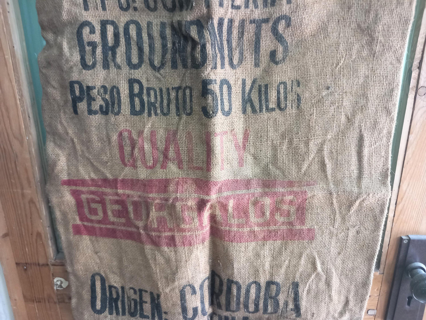 3 vintage hessian sacks, Basic Seed Potatoes & Maris Piper