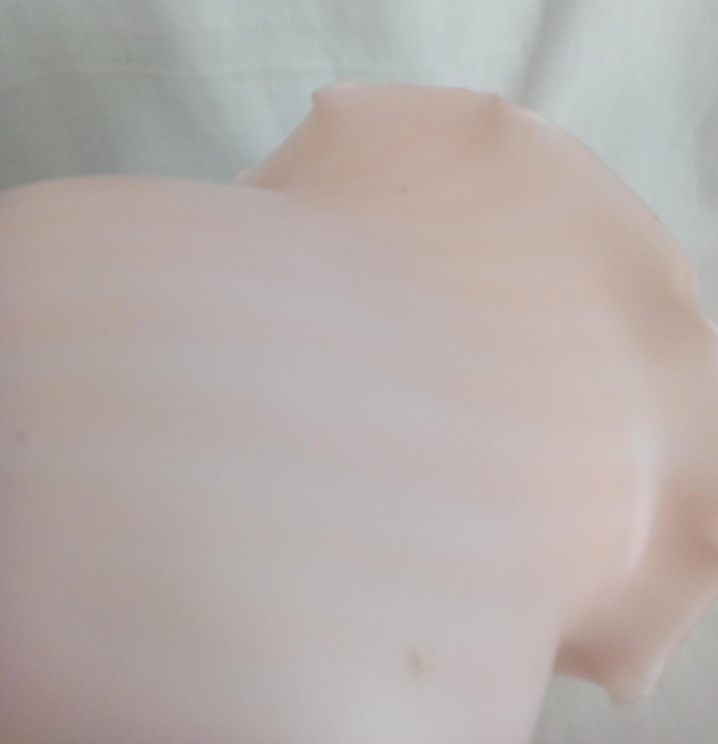 Vintage pink ribbed satin glass pendant lampshade 9.5"