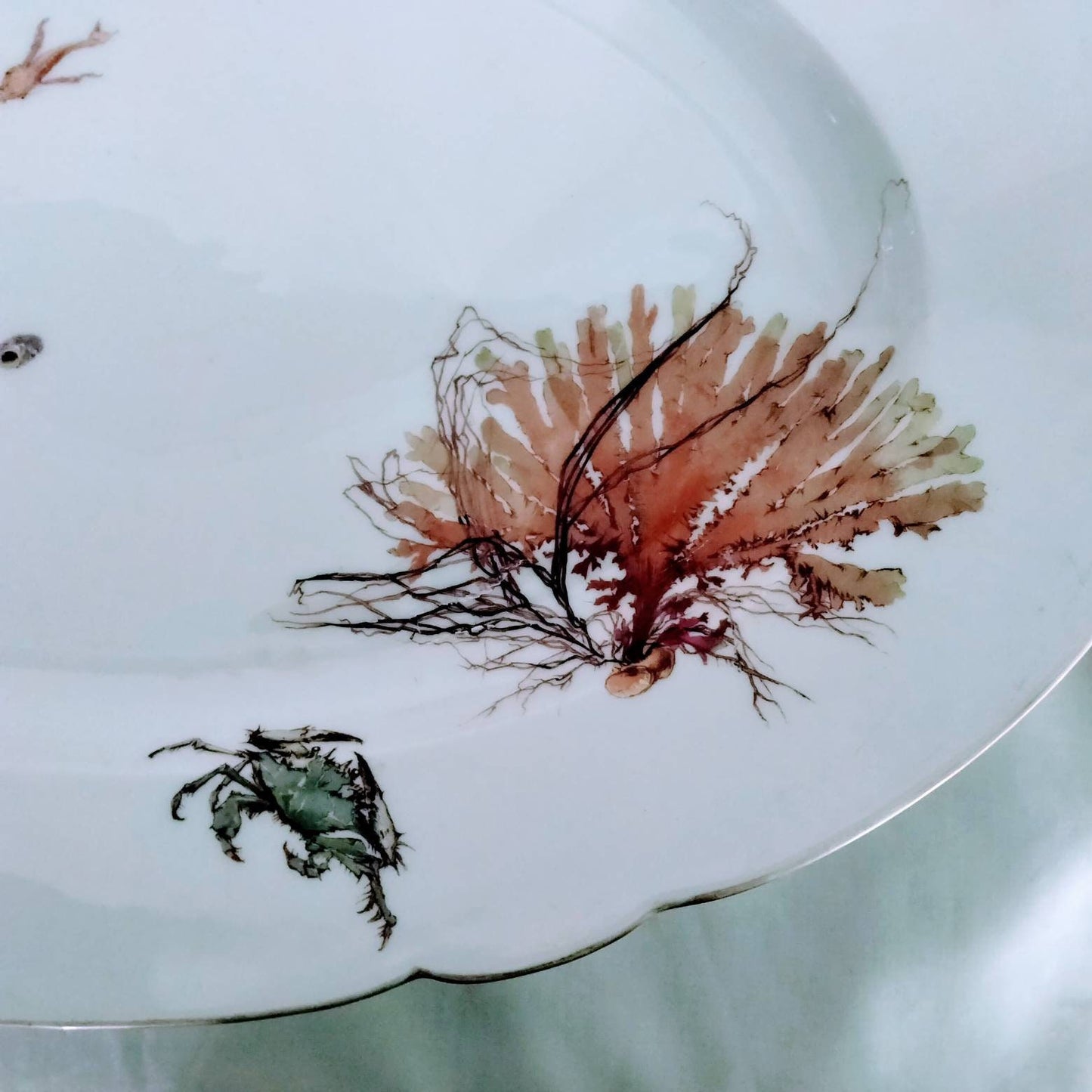 Vintage Large Seafood Platter Serving Plate Charger